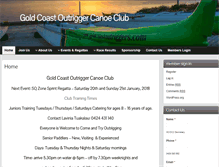 Tablet Screenshot of goldcoastoutriggers.com